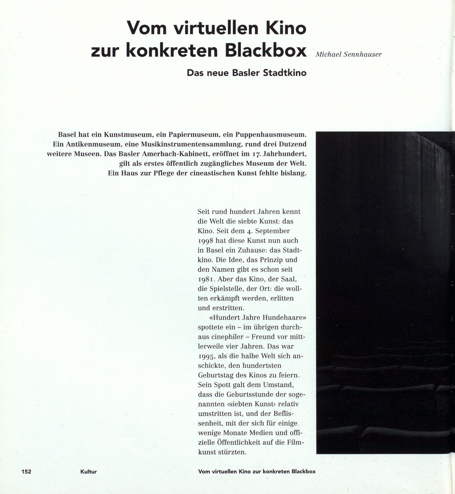 Vom virtuellen Kino zur konkreten Blackbox – Seite 1