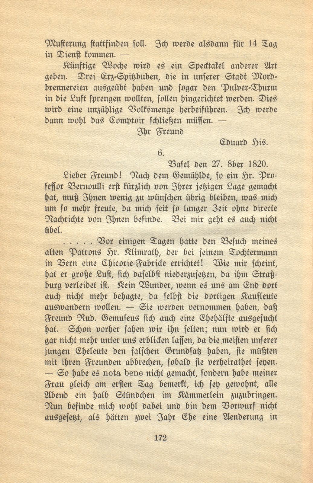 Aus den Briefen eines Baslers vor hundert Jahren [Eduard His-La Roche] – Seite 6