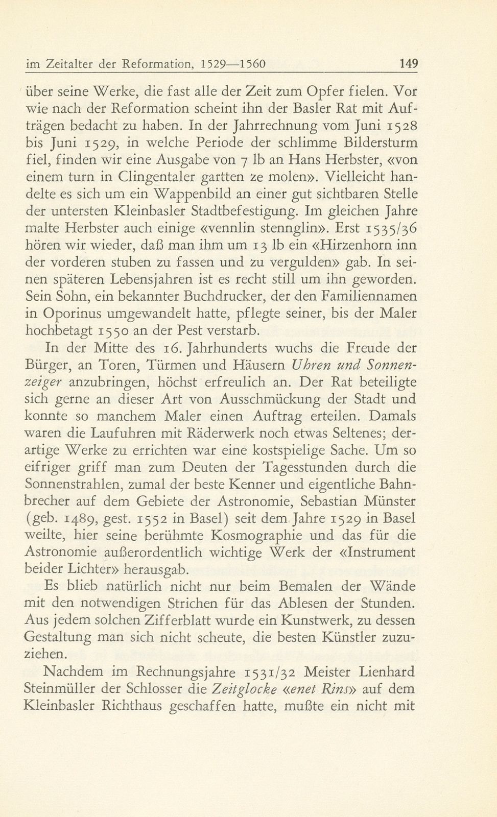 Bau- und Kunstpflege der Stadt Basel im Zeitalter der Reformation, 1529-1560 – Seite 17