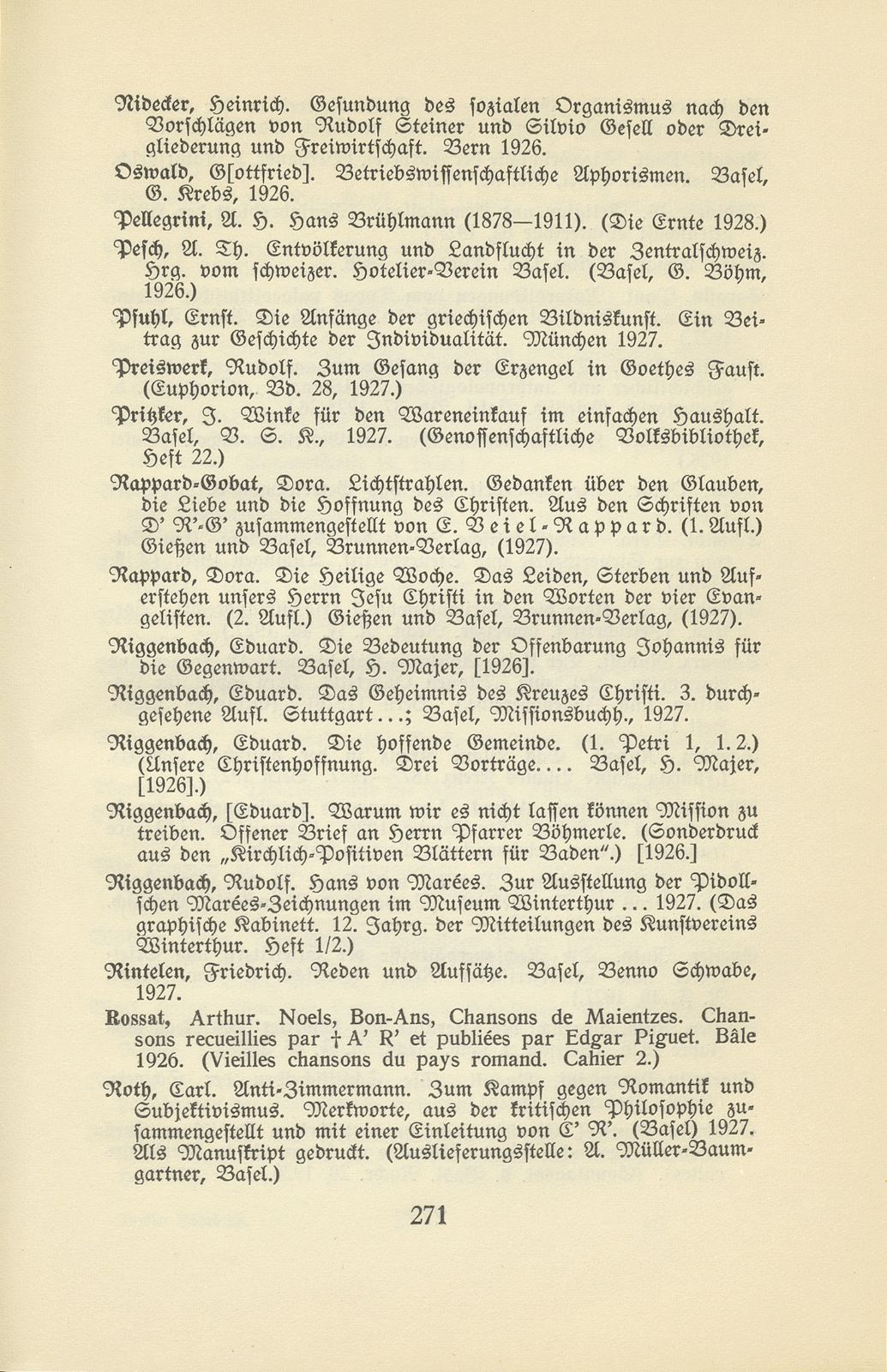 Basler Bibliographie 1927 – Seite 26