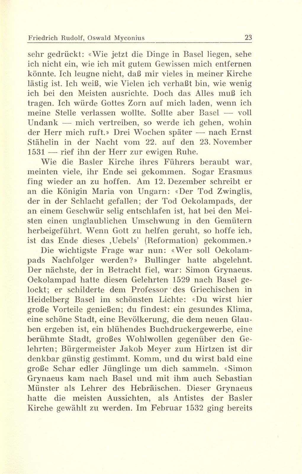 Oswald Myconius, der Nachfolger Oekolampads – Seite 10