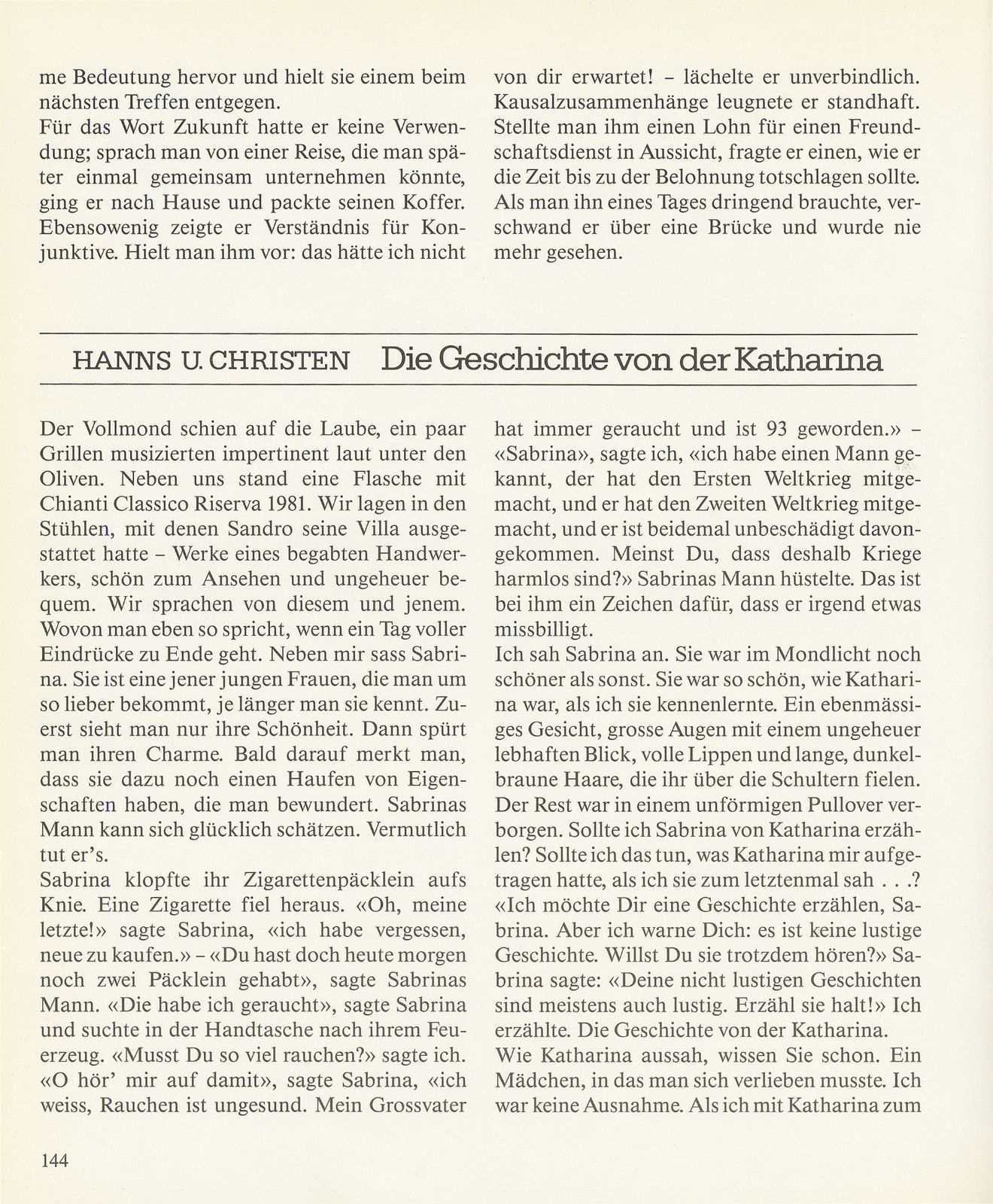 Die Geschichte von der Katharina – Seite 1