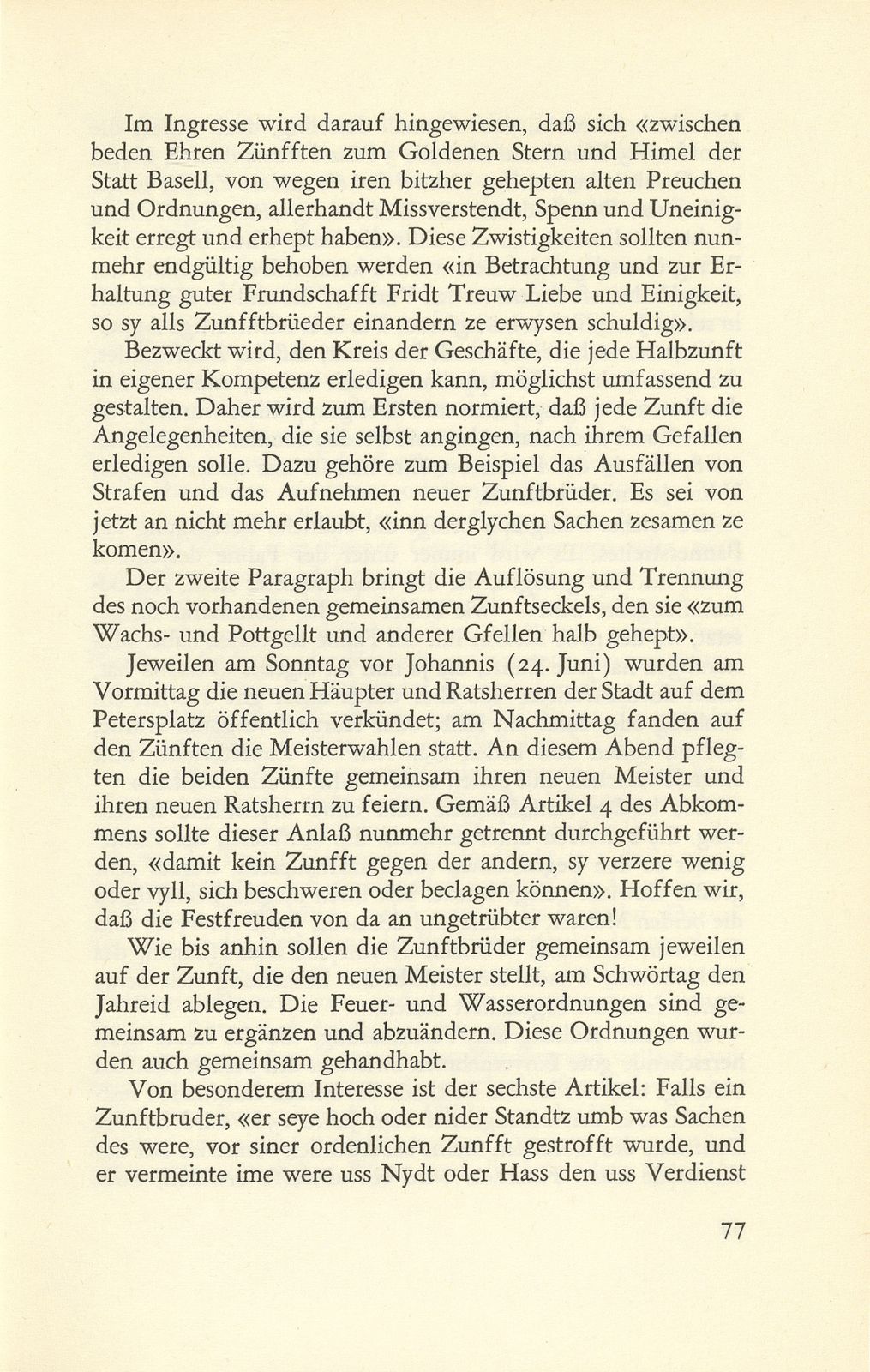 Aus der Geschichte E.E. Zunft zum Himmel – Seite 12