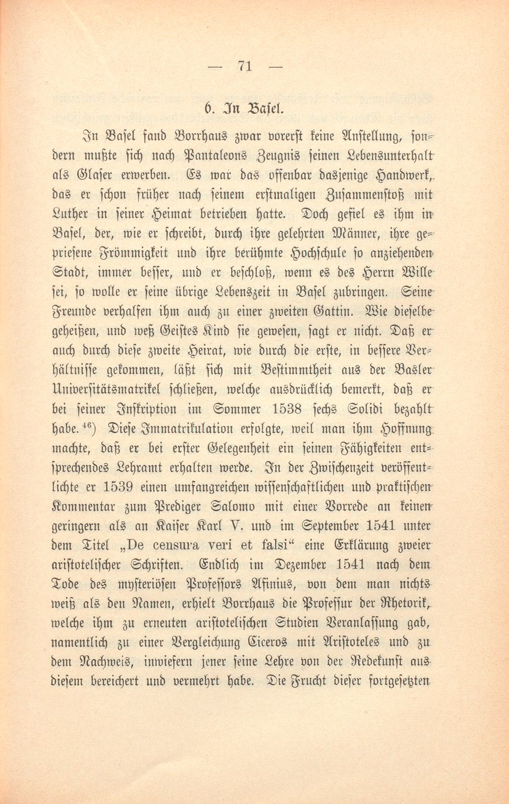 Martin Borrhaus (Cellarius), ein Sonderling aus der Reformationszeit – Seite 25