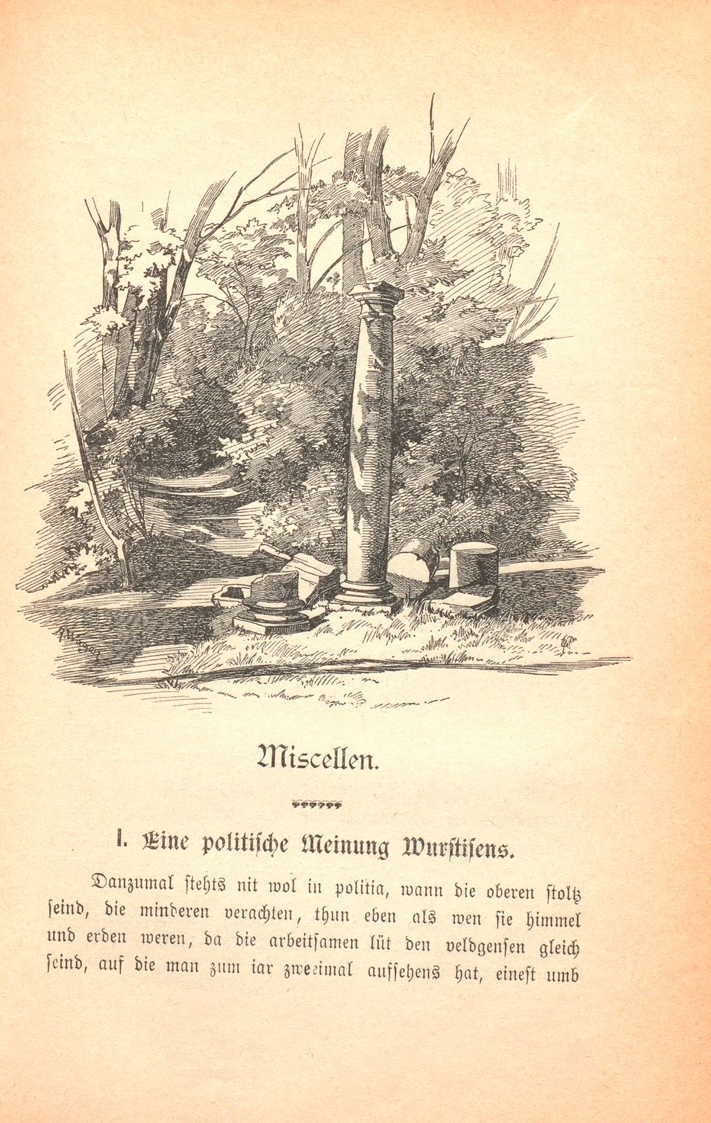 Miscellen: I. Eine politische Meinung Wurstisens – Seite 1