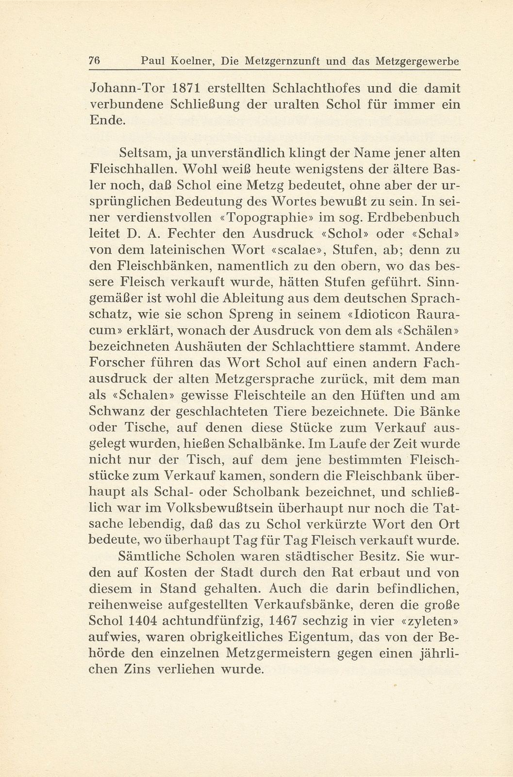 Die Metzgernzunft und das Metzgergewerbe im alten Basel – Seite 4