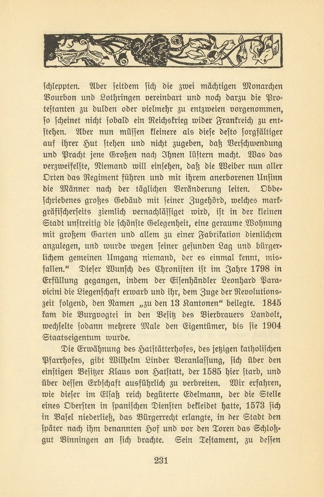 Eine Kleinbasler Chronik des 18. Jahrhunderts [Wilhelm Linder] – Seite 39