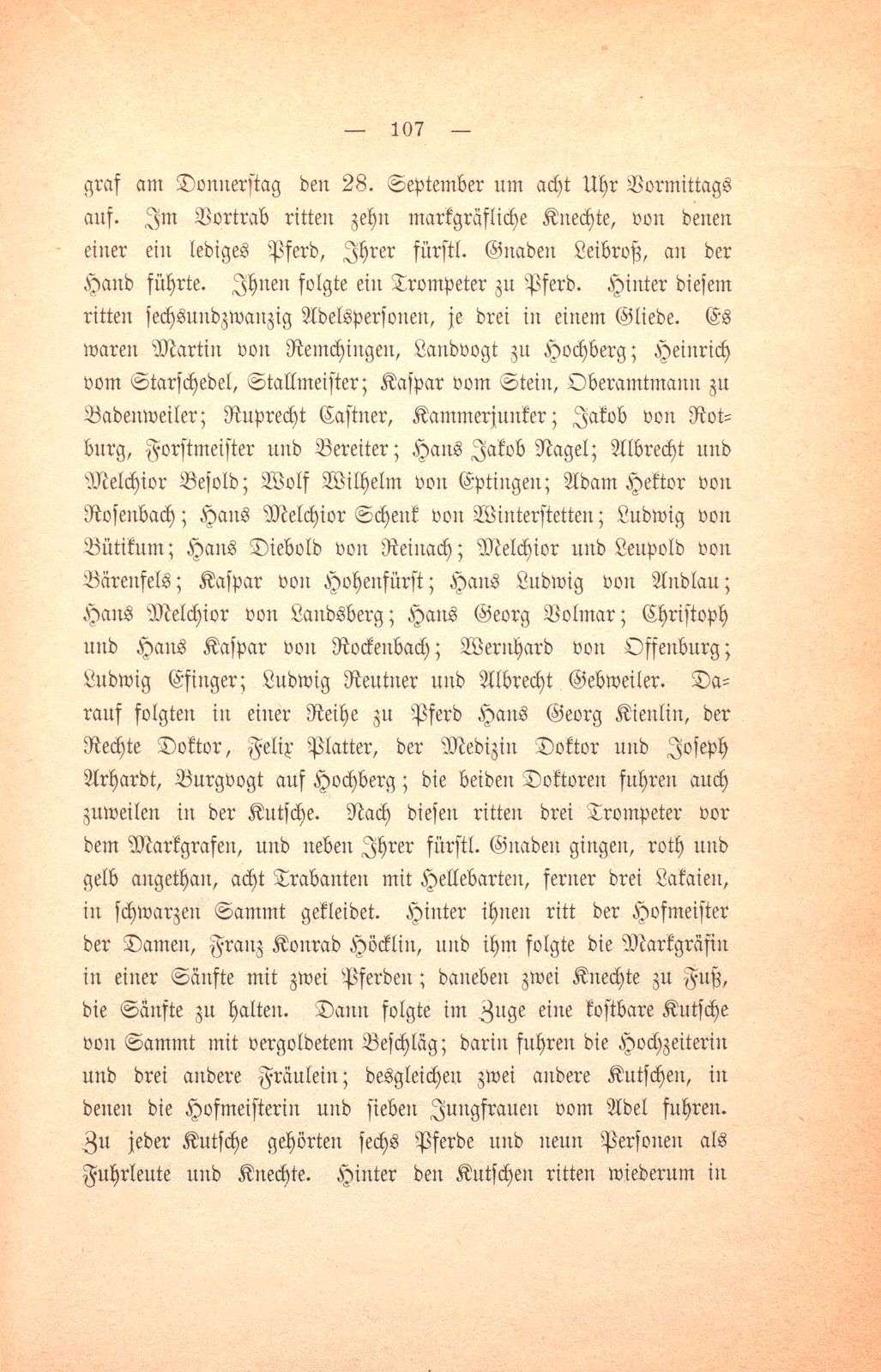 Felix Platters Schilderung der Reise des Markgrafen Georg Friedrich zu Baden und Hochberg – Seite 4