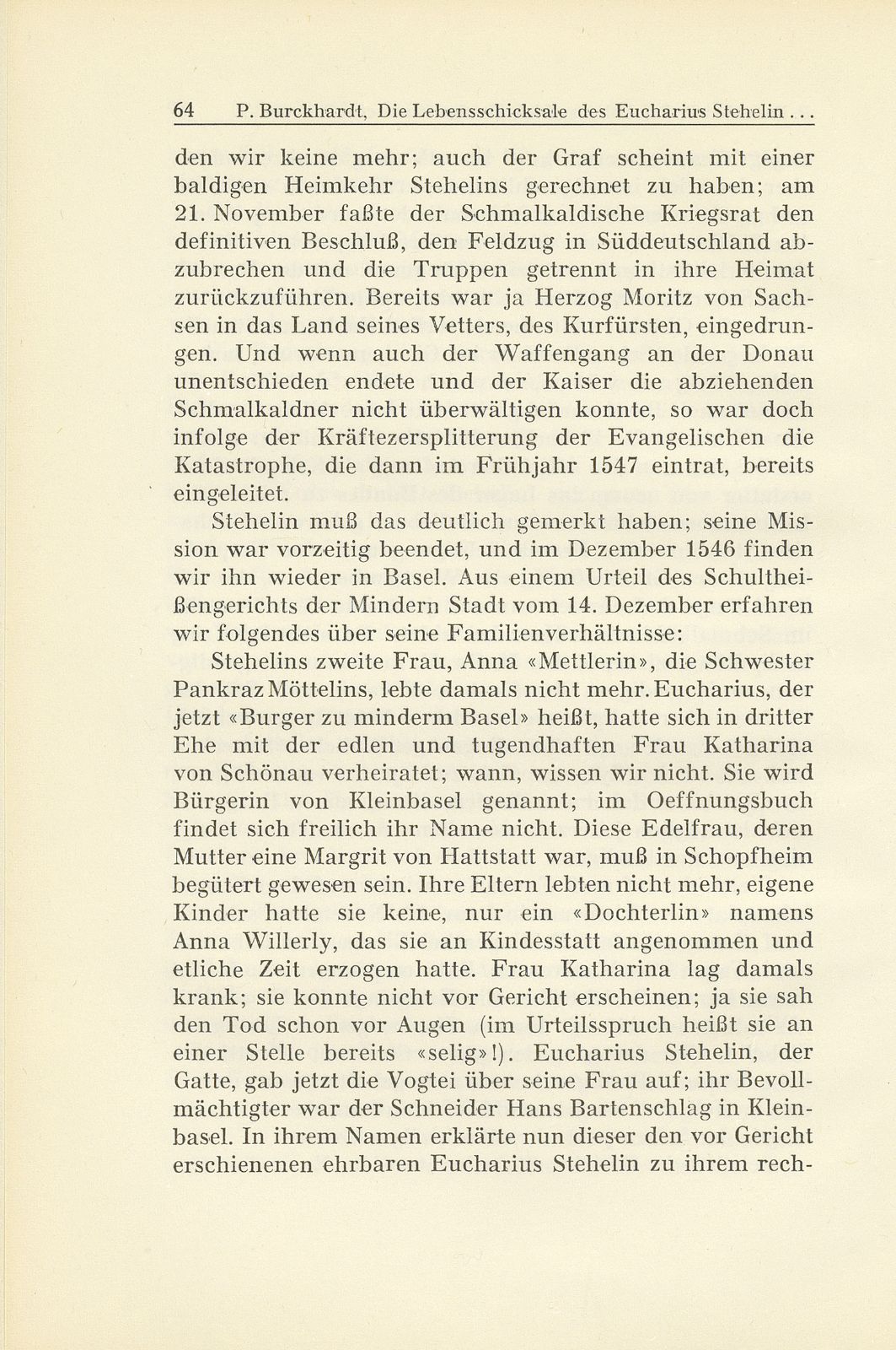 Die Lebensschicksale des Eucharius Stehelin und seine Zeitungsberichte aus dem Schmalkaldischen Krieg – Seite 30