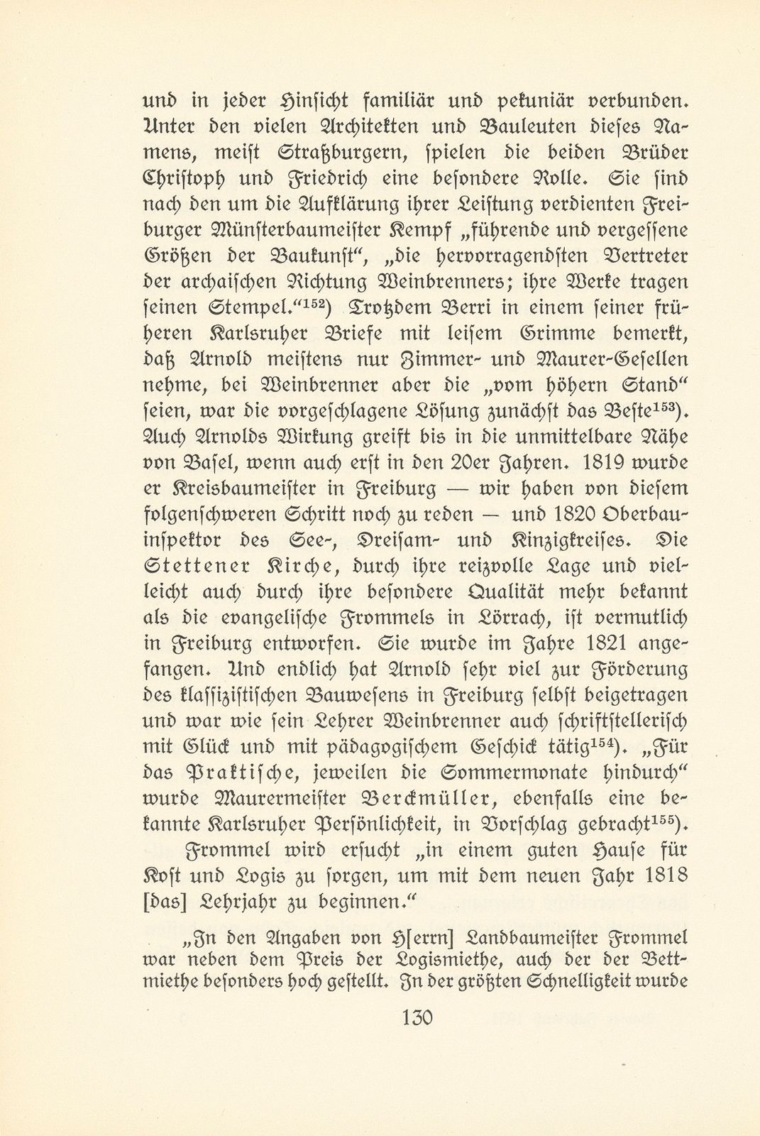 Melchior Berri. (Ein Beitrag zur Kultur des Spätklassizismus in Basel.) – Seite 72