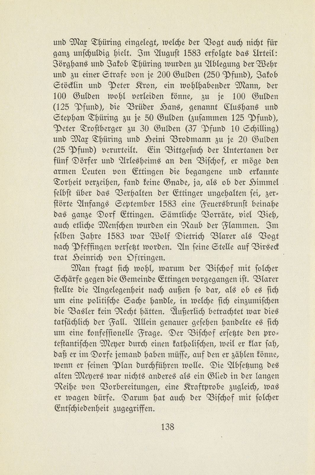 Therwil und Ettingen in der Zeit der Reformation und Gegenreformation – Seite 32