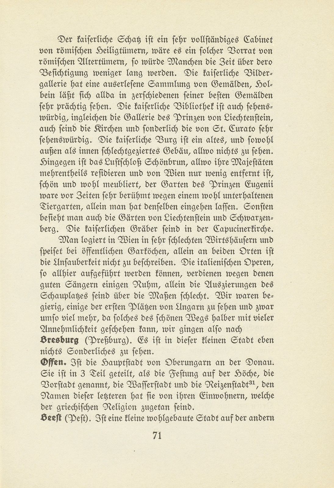 Johannes Ryhiner's Anmerkungen über das Merkwürdige, so in denen Städten, die ich zu sehen Gelegenheit gehabt, wahrzunehmen, nach der Ordnung, wie ich solche eine nach der anderen besucht – Seite 18