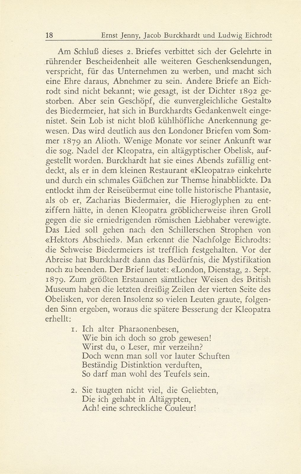 Jacob Burckhardt und Ludwig Eichrodt, der Erfinder des Biedermeier – Seite 12