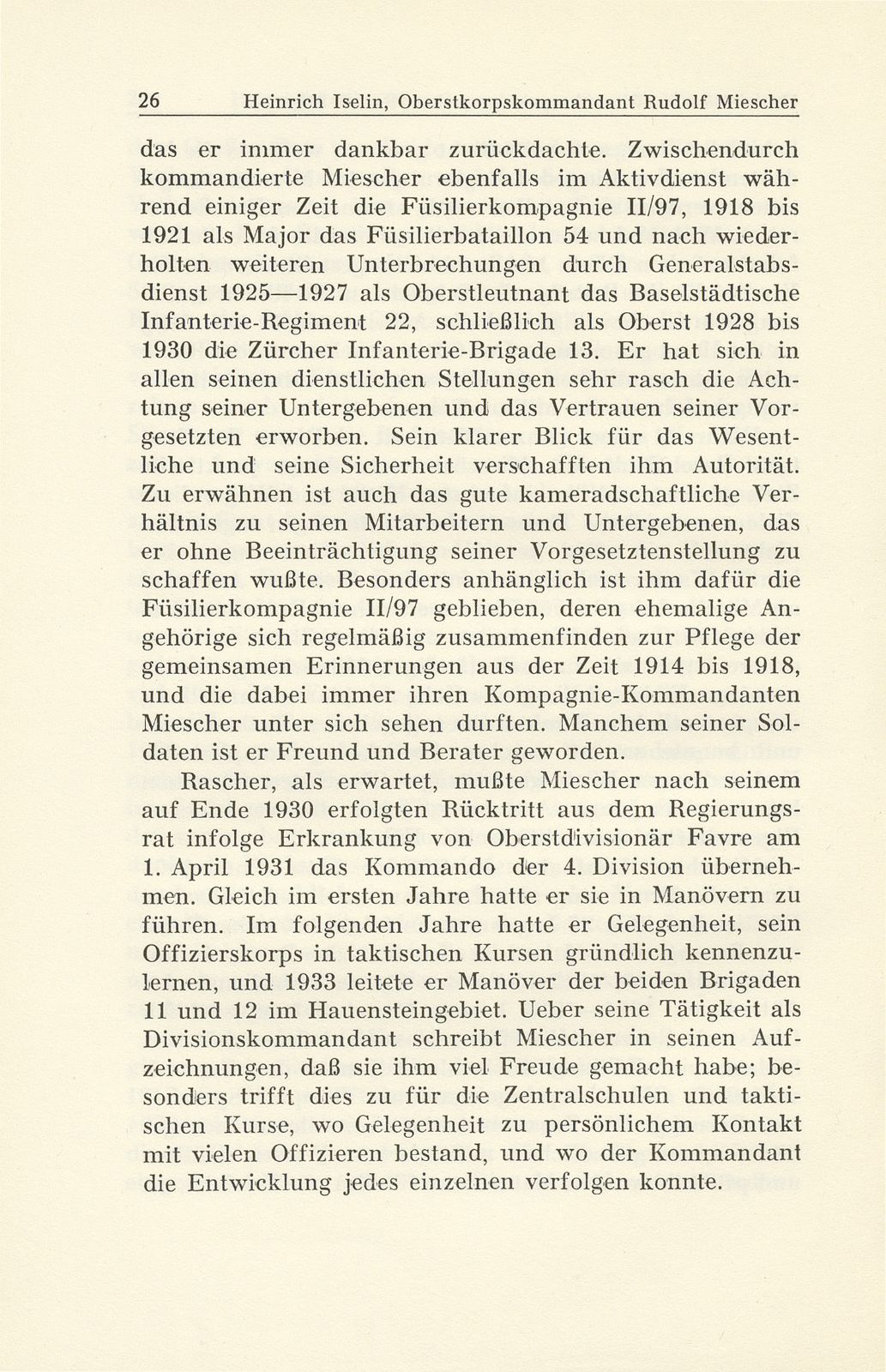 Oberstkorpskommandant Rudolf Miescher 17. März 1880 bis 31. Juli 1945 – Seite 9