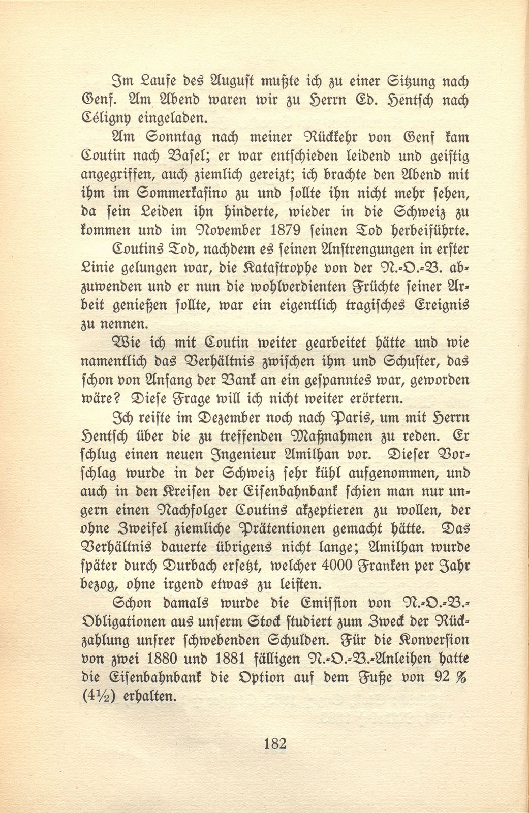 Von den Schweizer Bahnen und Banken in der kritischen Zeit der 1870er und der 1880er Jahre – Seite 38