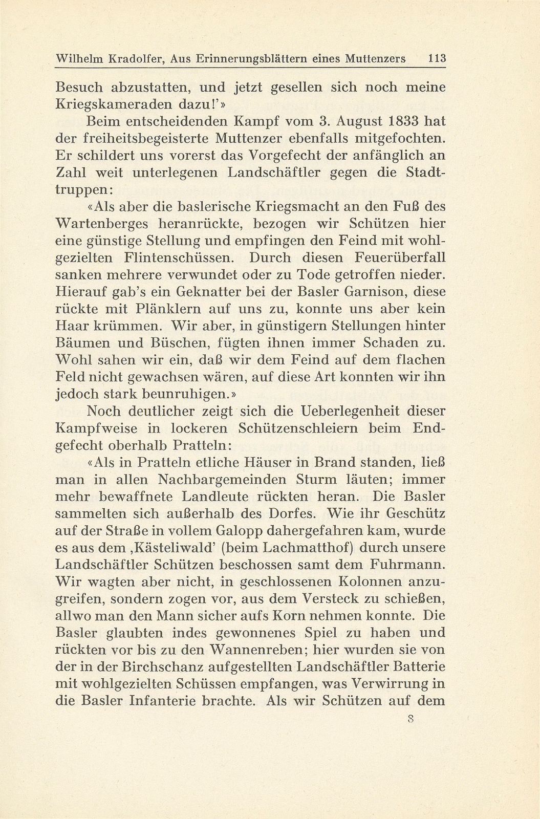 Aus den Erinnerungsblättern eines Muttenzers [D. Tschudin-Spänhauer] – Seite 11