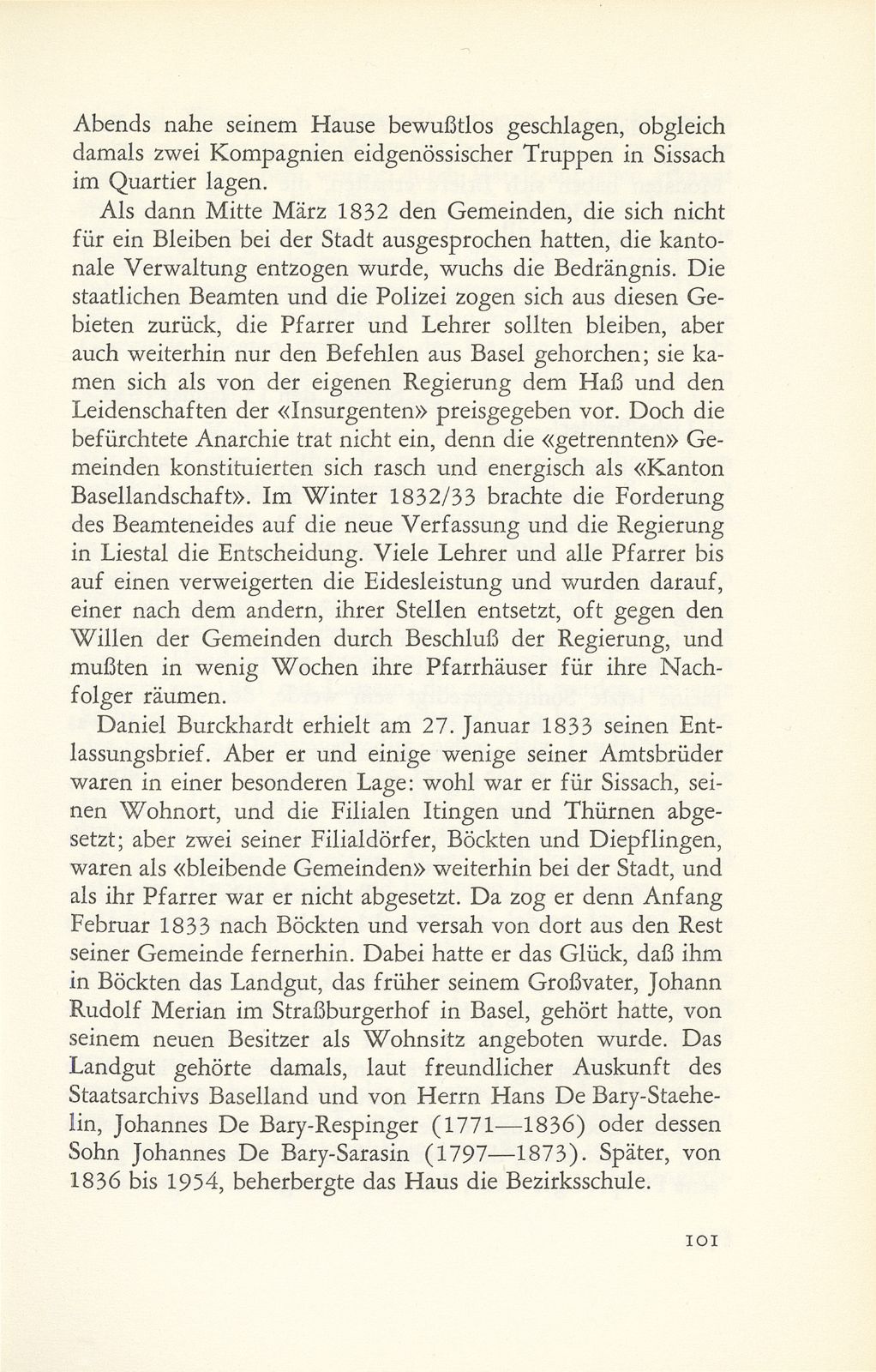 Aus der Zeit der ‹Dreissiger Wirren› – Seite 2