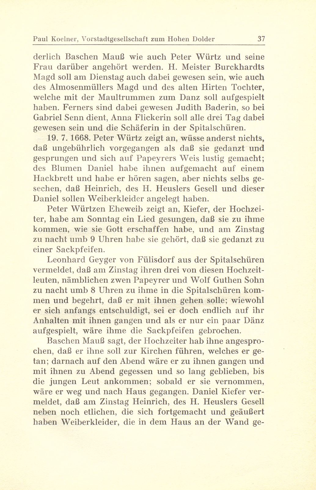 Aus der Gerichtspraxis der Vorstadtgesellschaft zum Hohen Dolder – Seite 23