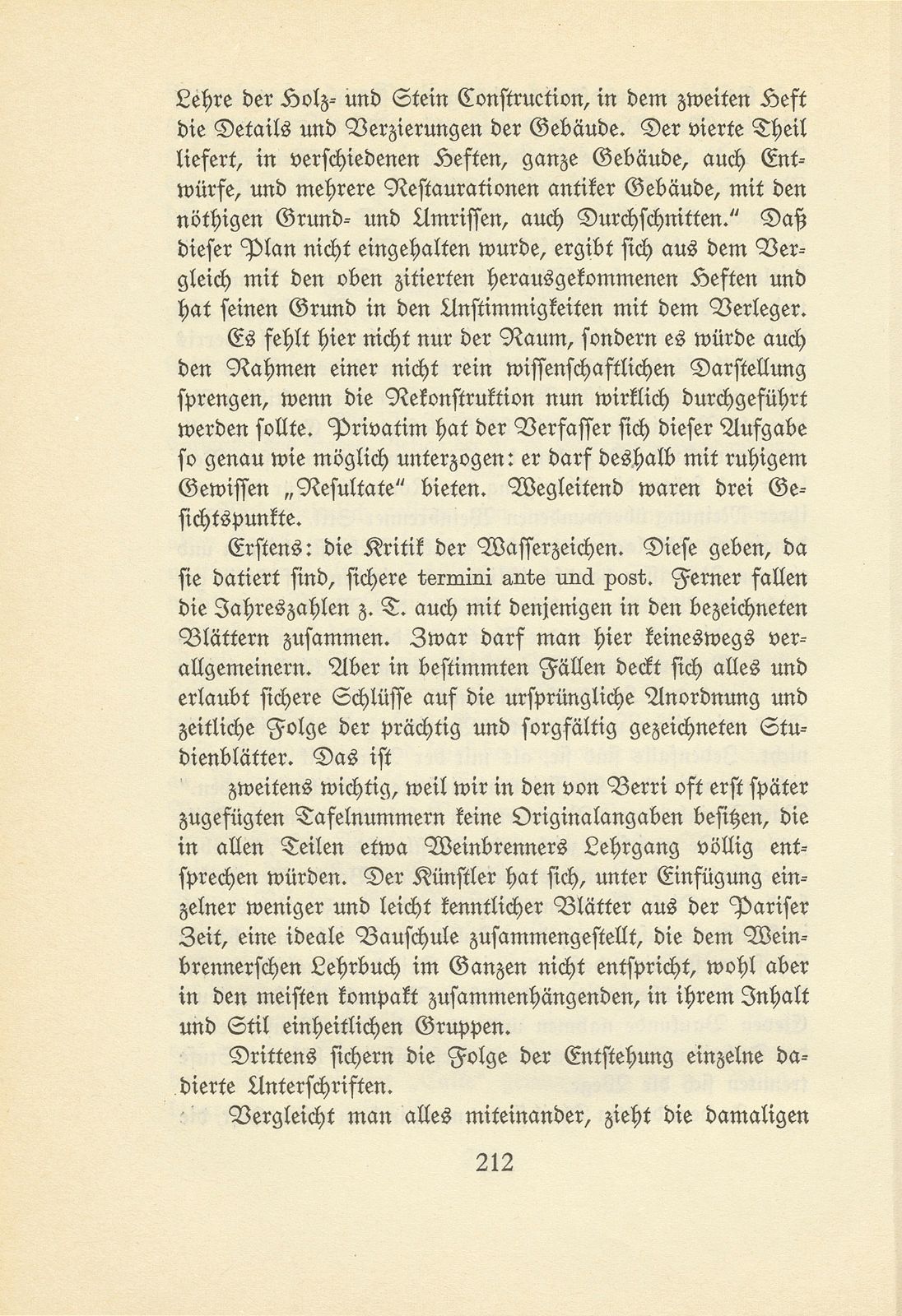 Melchior Berri. (Ein Beitrag zur Kultur des Spätklassizismus.) – Seite 36