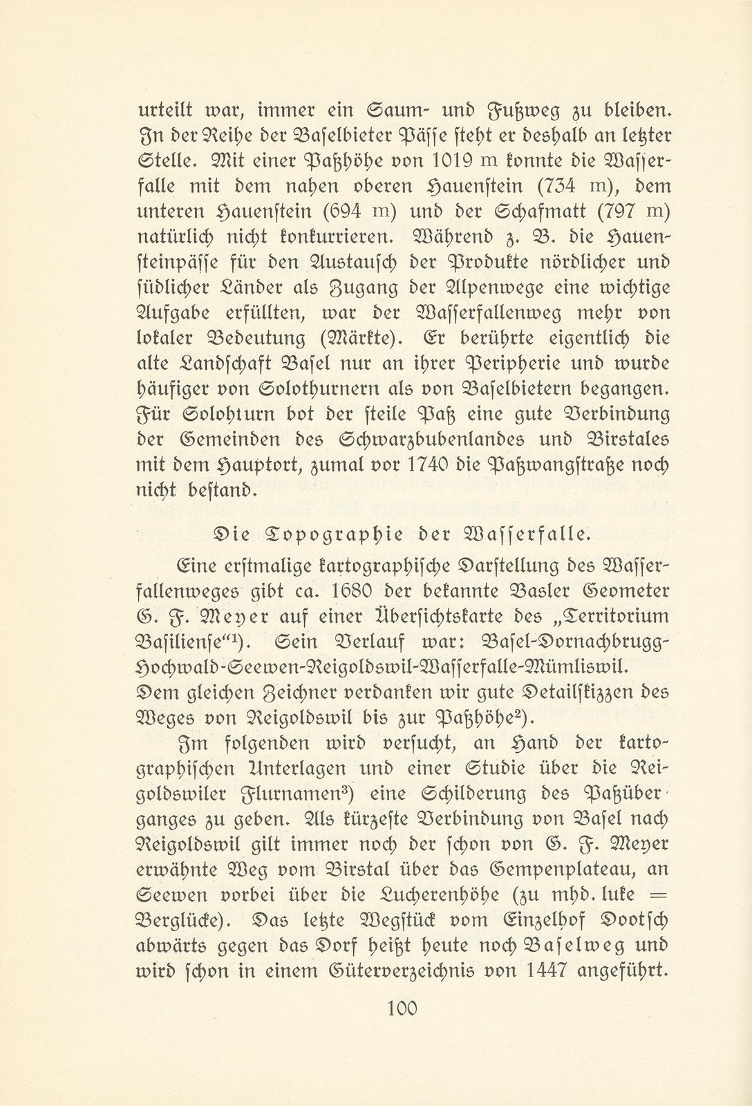 Der Wasserfallenweg, ein vergessener Juraübergang – Seite 2