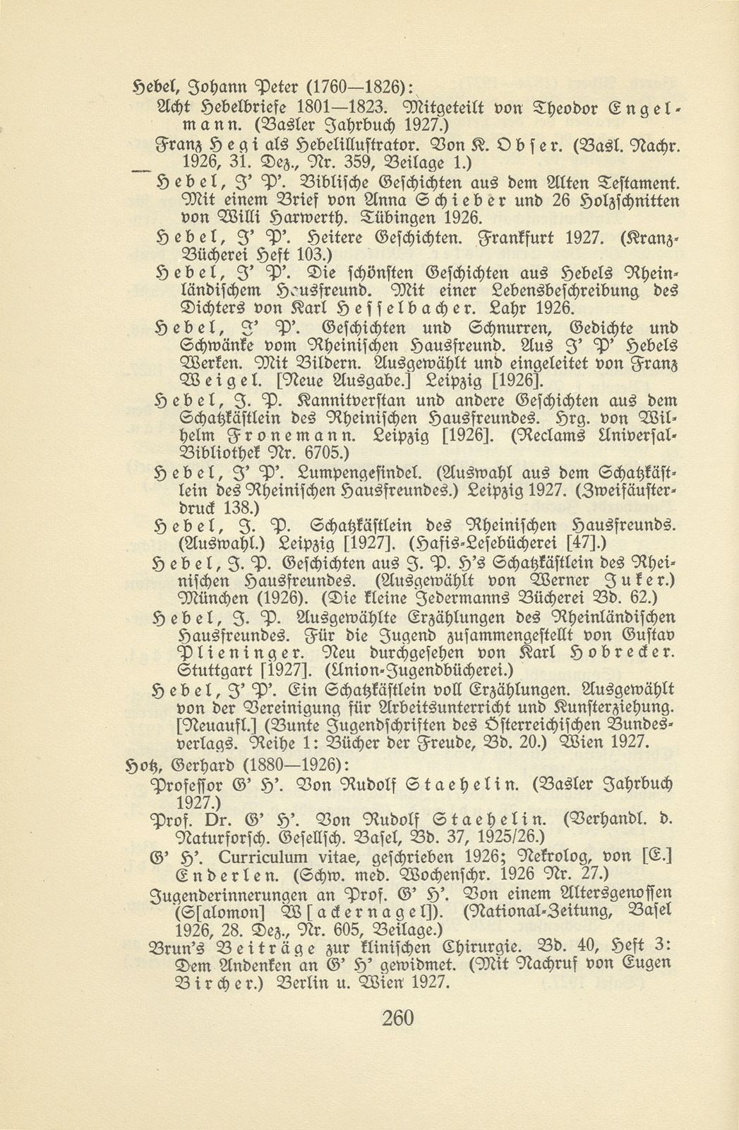 Basler Bibliographie 1927 – Seite 15