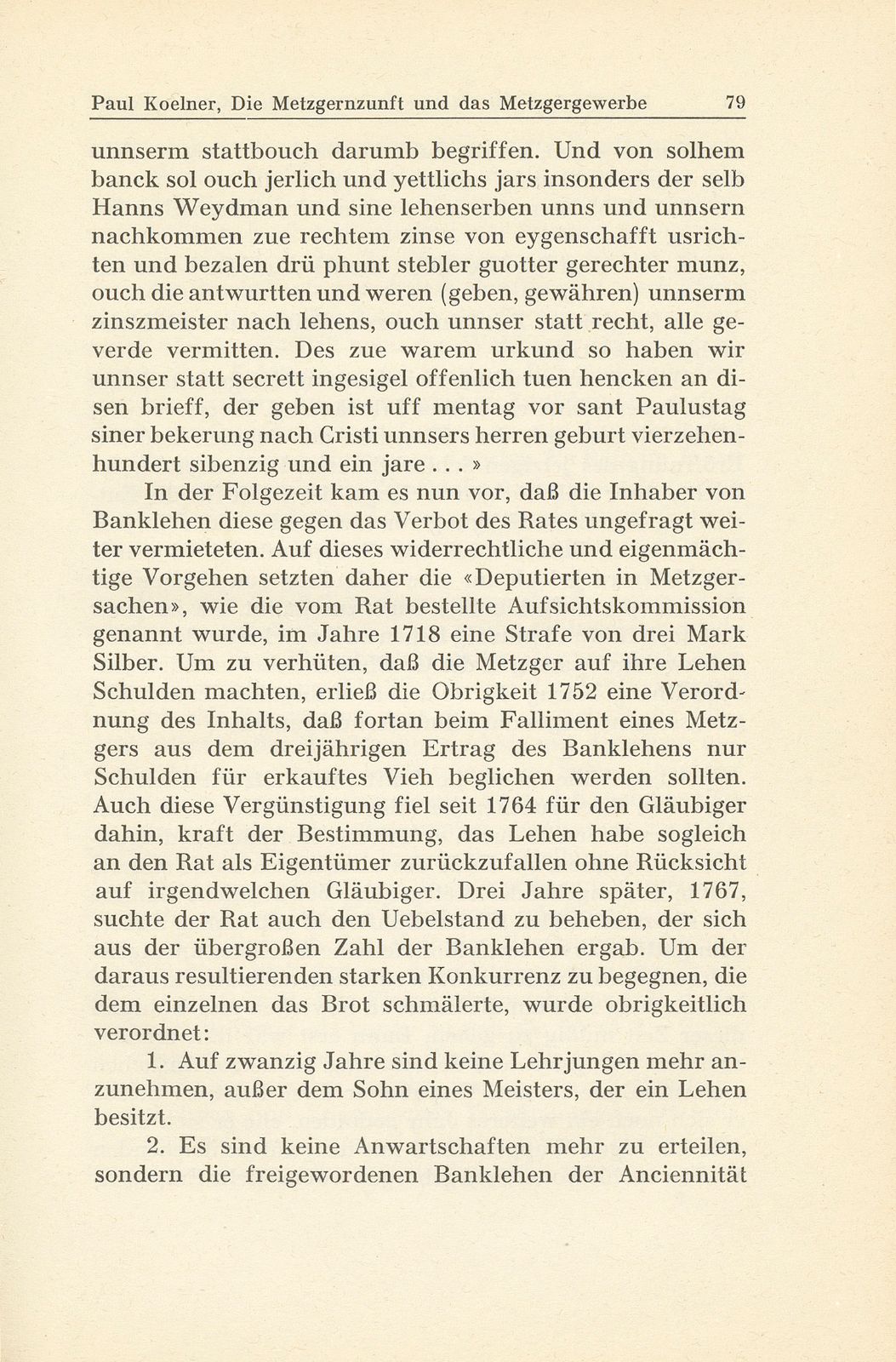 Die Metzgernzunft und das Metzgergewerbe im alten Basel – Seite 7