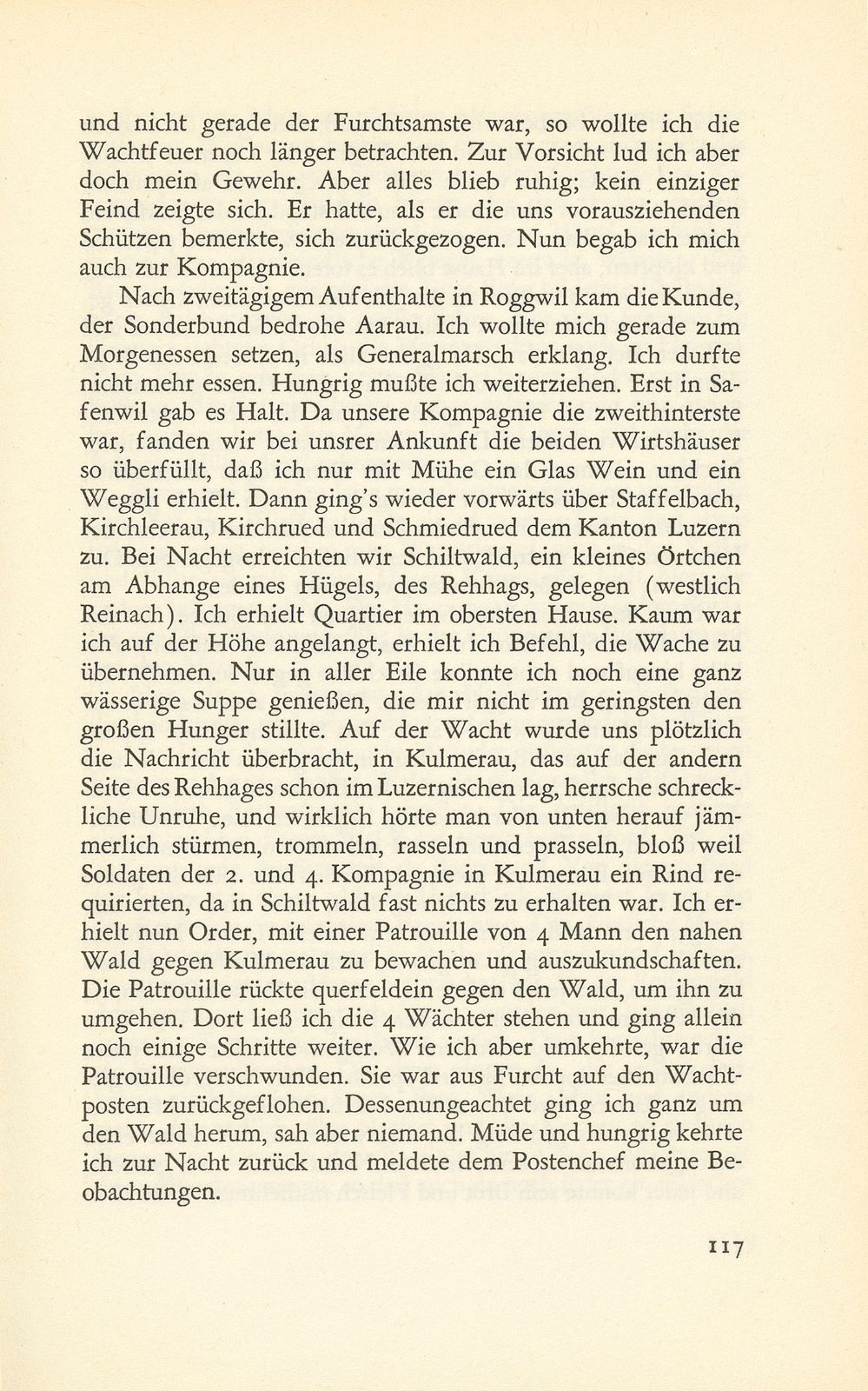 Erlebnisse eines Baselbieter Wachtmeisters im Sonderbundskrieg [Jakob Strub] – Seite 9