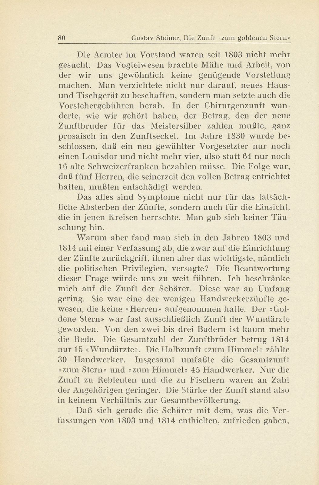 Die Zunft ‹zum goldenen Stern› im 19. Jahrhundert – Seite 12