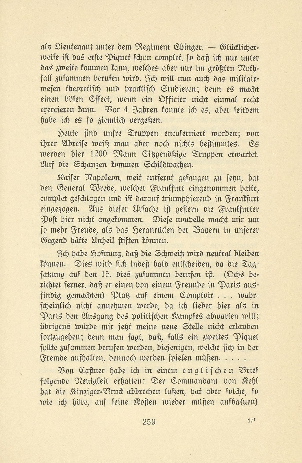 Aus den Briefen eines Baslers vor hundert Jahren [Ed. Ochs-His-La Roche] – Seite 11