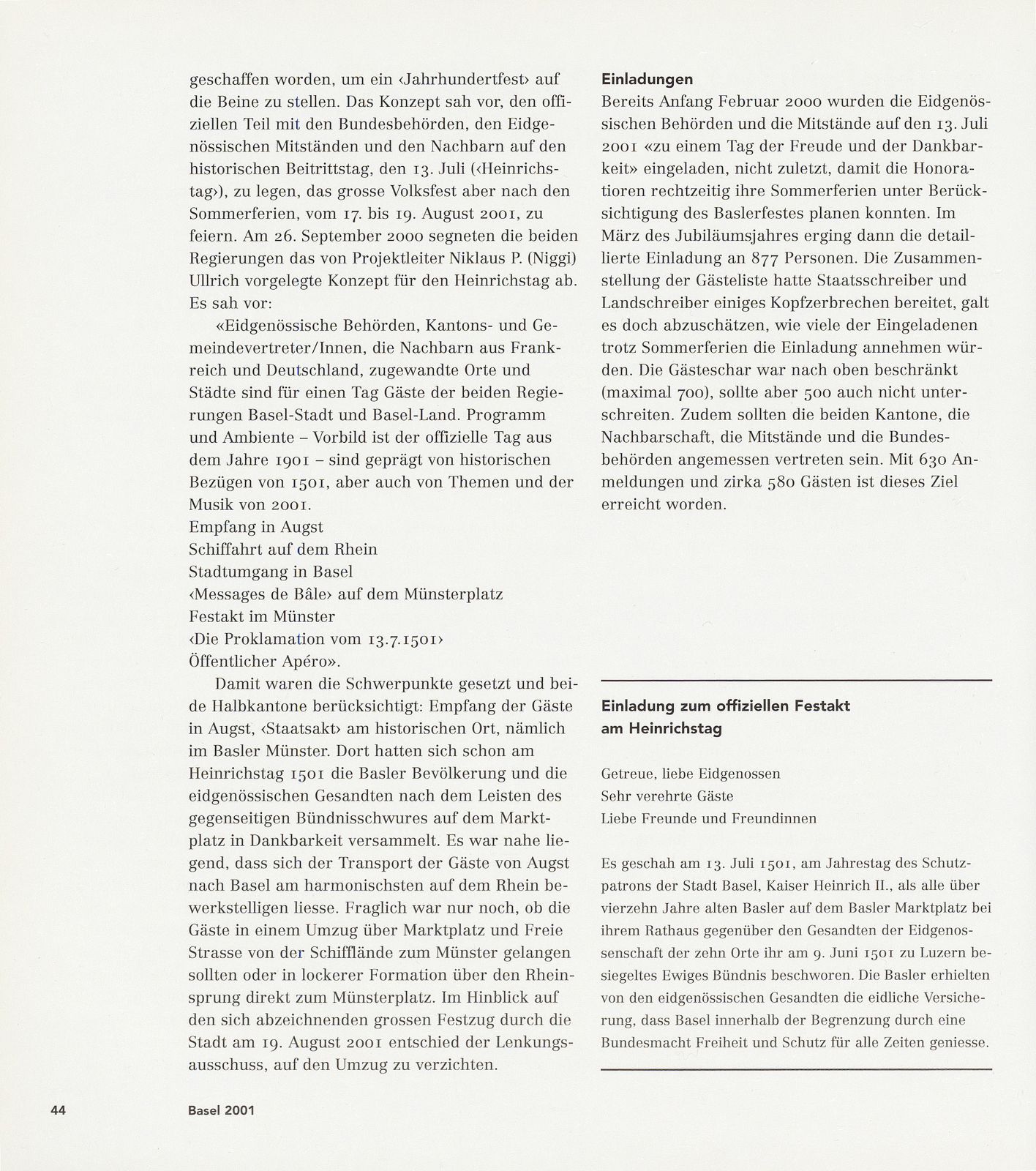 ‹Heinrichstag› – 13. Juli 2001 – Seite 2