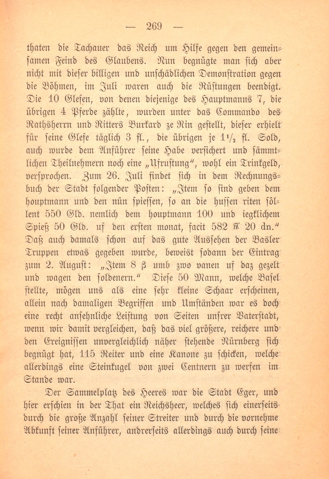 Der Antheil Basels an dem Hussitenkrieg von 1421 – Seite 10