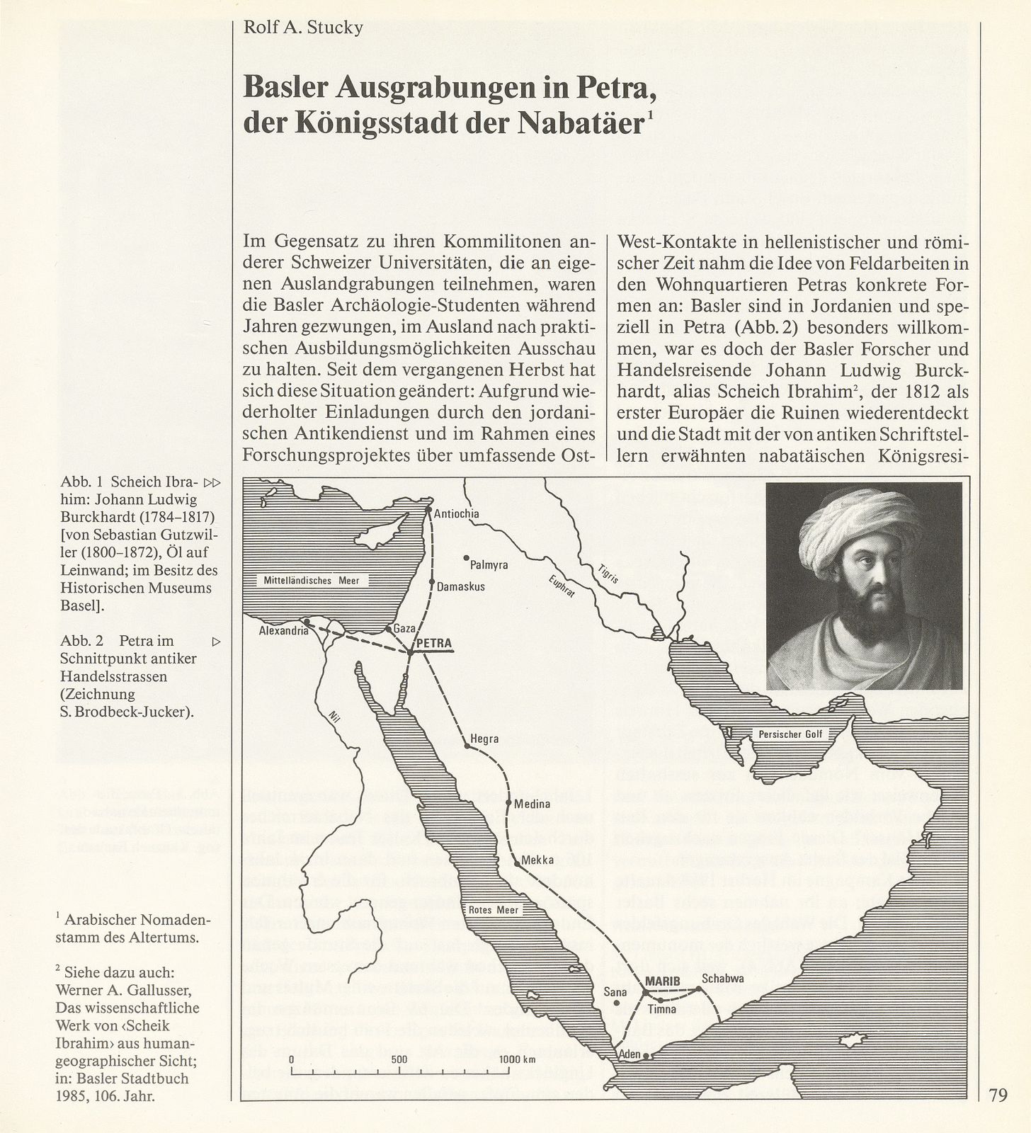 Basler Ausgrabungen in Petra, der Königsstadt der Nabatäer – Seite 1