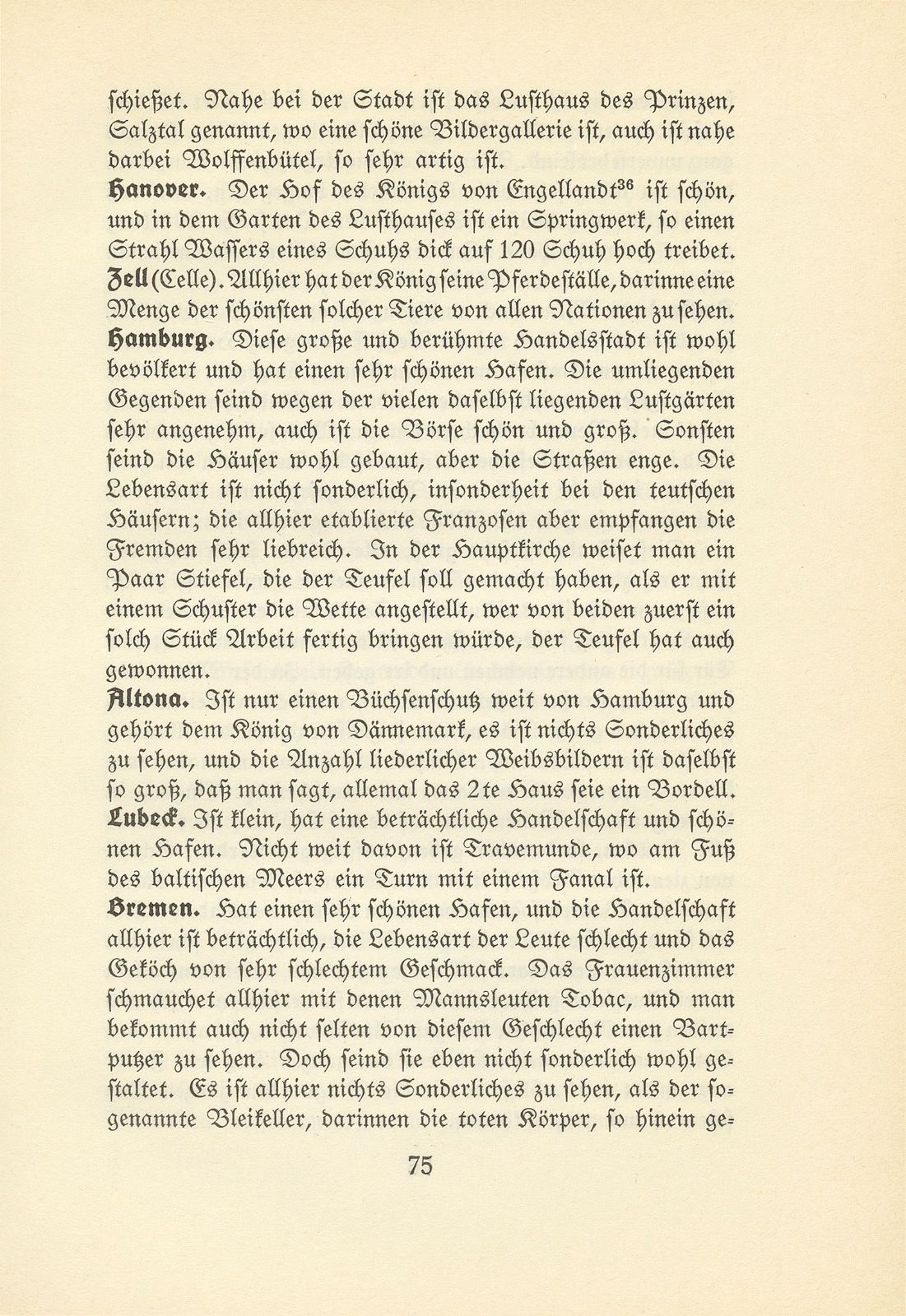 Johannes Ryhiner's Anmerkungen über das Merkwürdige, so in denen Städten, die ich zu sehen Gelegenheit gehabt, wahrzunehmen, nach der Ordnung, wie ich solche eine nach der anderen besucht – Seite 22