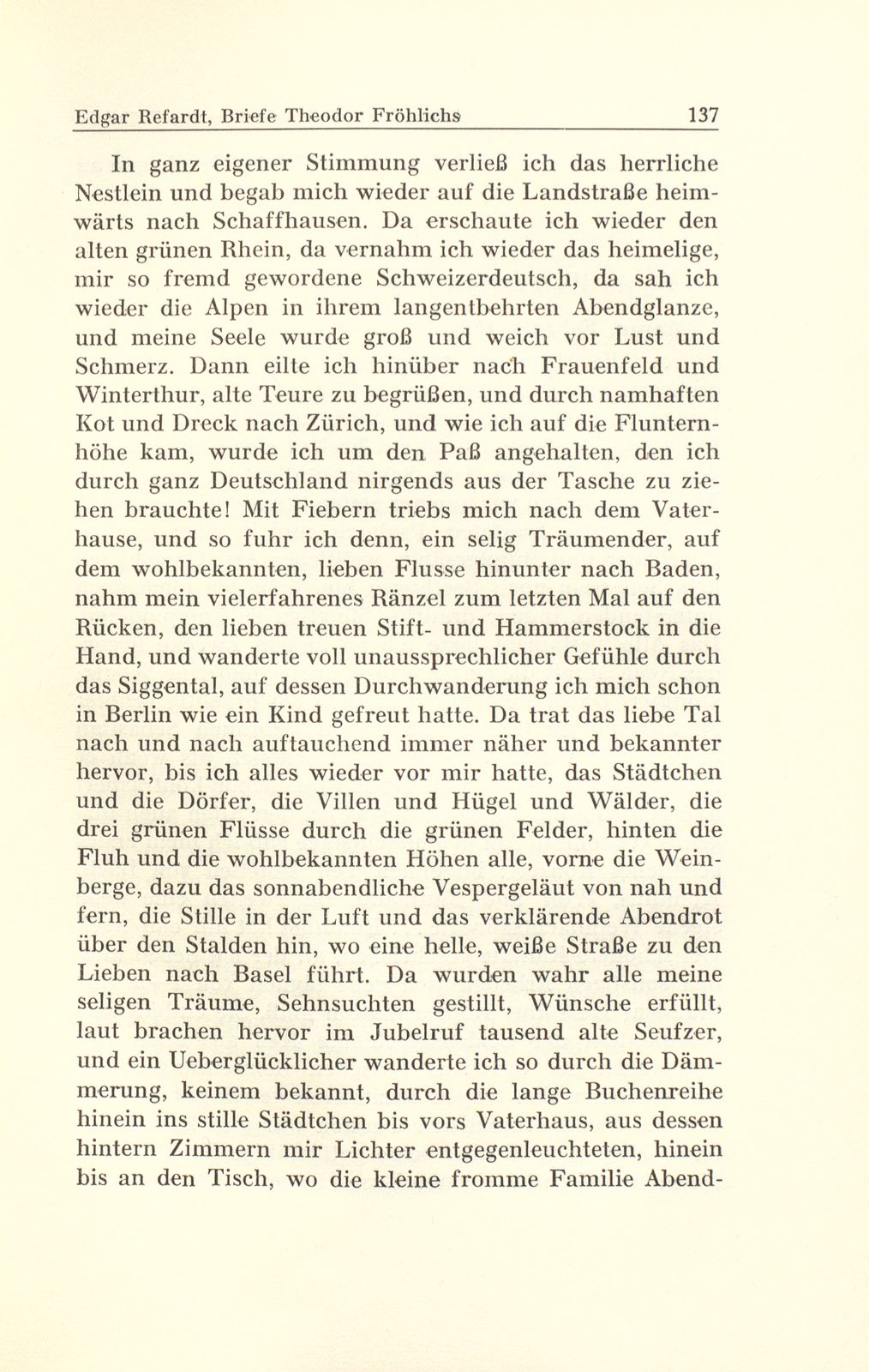 Aus Briefen Theodor Fröhlichs an Abel Burckhardt und Wilhelm Wackernagel – Seite 26