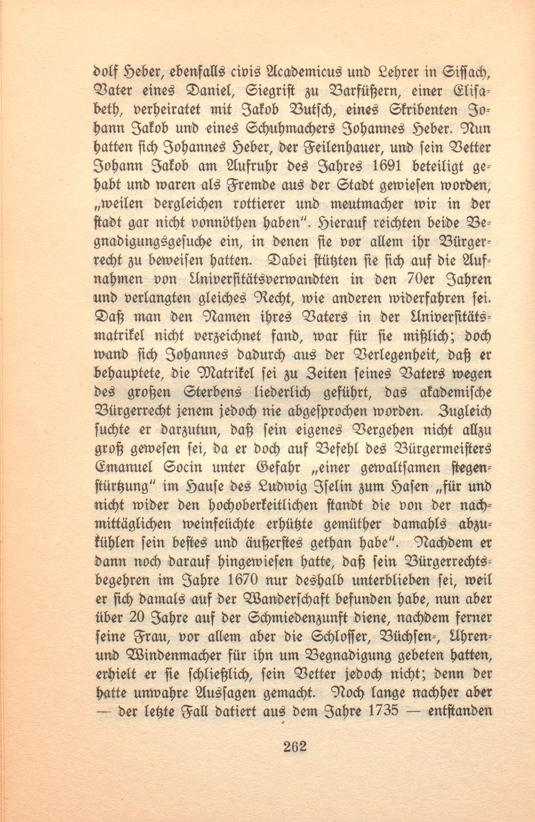 Vom Zuwachs der Basler Bürgerschaft aus der Universität bis zur Revolutionszeit – Seite 32