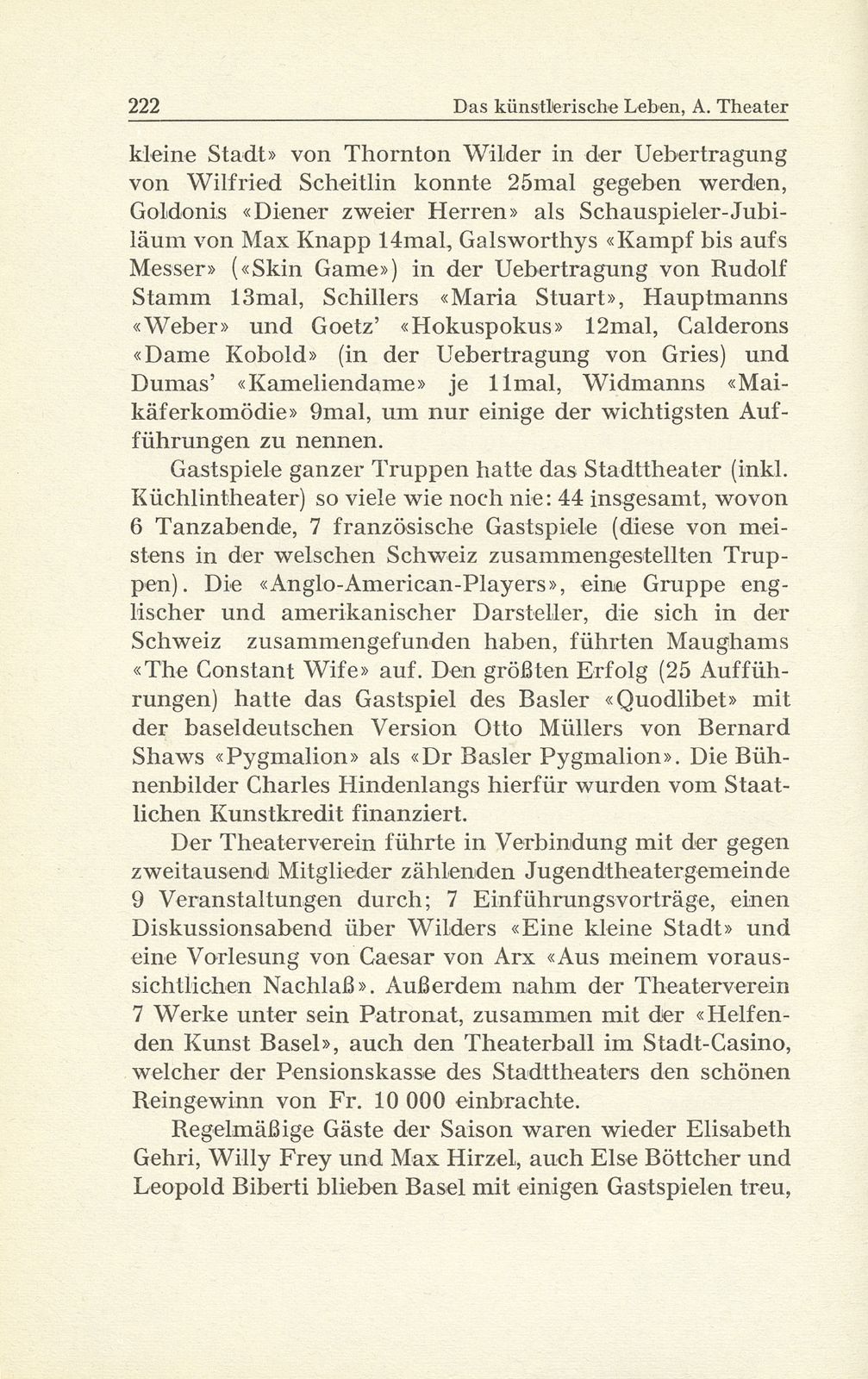 Das künstlerische Leben in Basel vom 1. Oktober 1942 bis 30. September 1943 – Seite 3