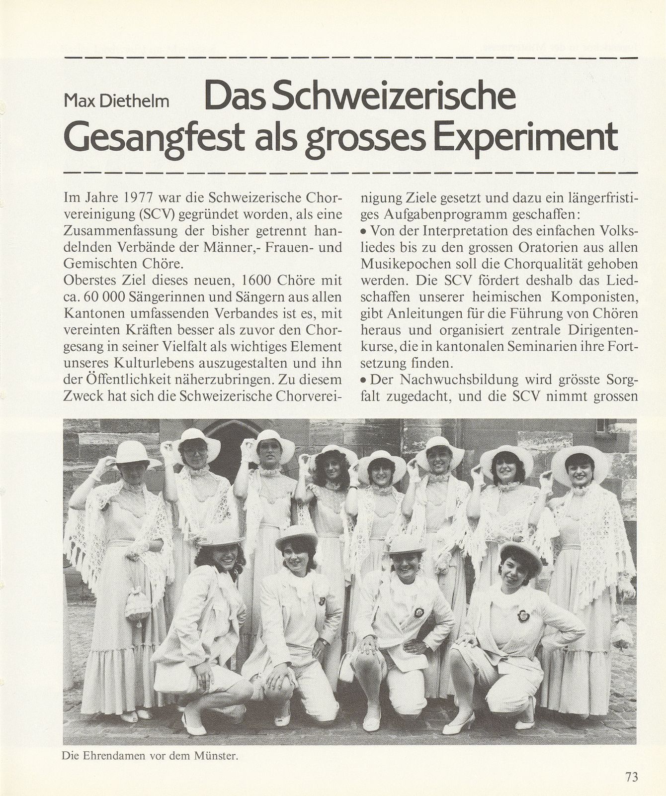 Das Schweizerische Gesangfest als grosses Experiment – Seite 1