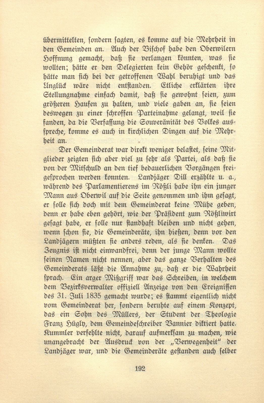 Ein kirchlicher Streit im Birseck vor achtzig Jahren – Seite 81