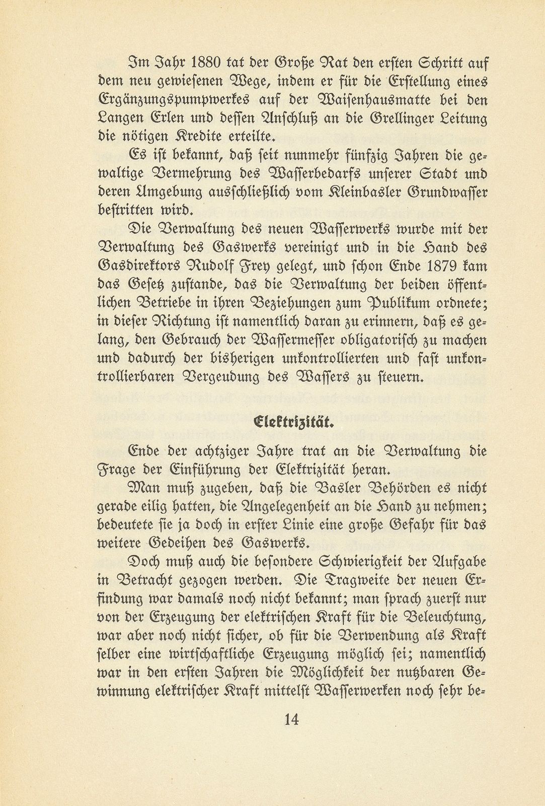 Die Anfänge der öffentlichen Betriebe der Stadt Basel – Seite 14