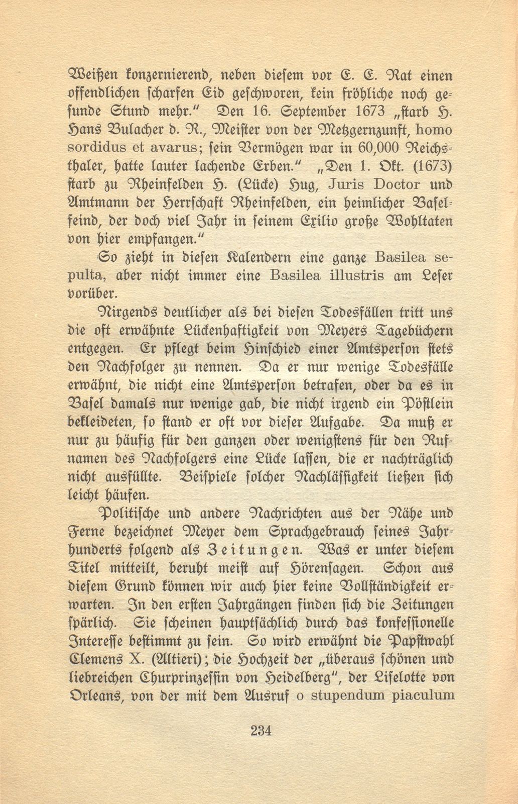 Aus den Aufzeichnungen des Lohnherrn Jakob Meyer 1670-1674 – Seite 22