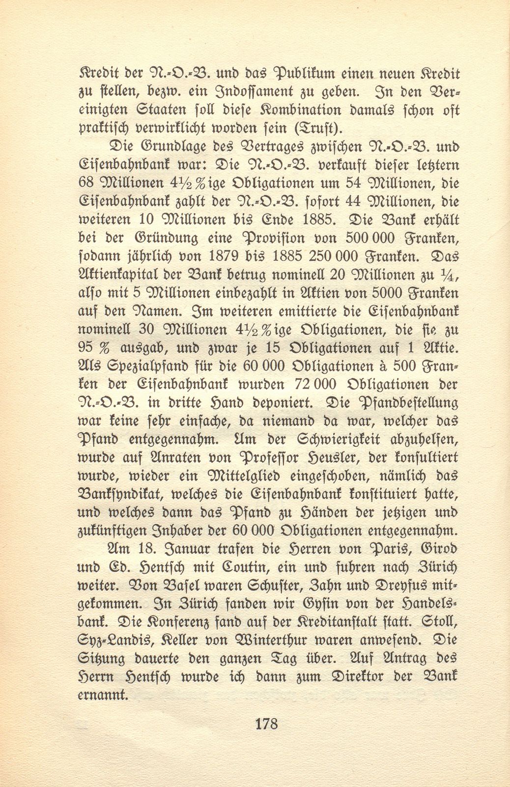 Von den Schweizer Bahnen und Banken in der kritischen Zeit der 1870er und der 1880er Jahre – Seite 34