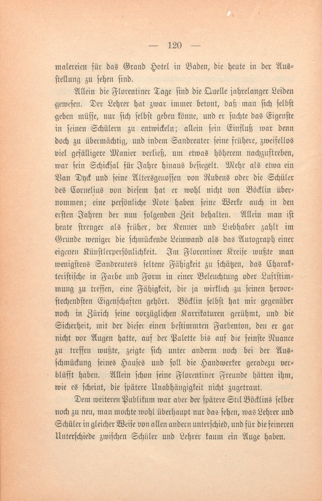 Hans Sandreuter. Rede gehalten bei der Eröffnung der Sandreuter-Ausstellung im März 1902 von Heinrich Alfred Schmid – Seite 13