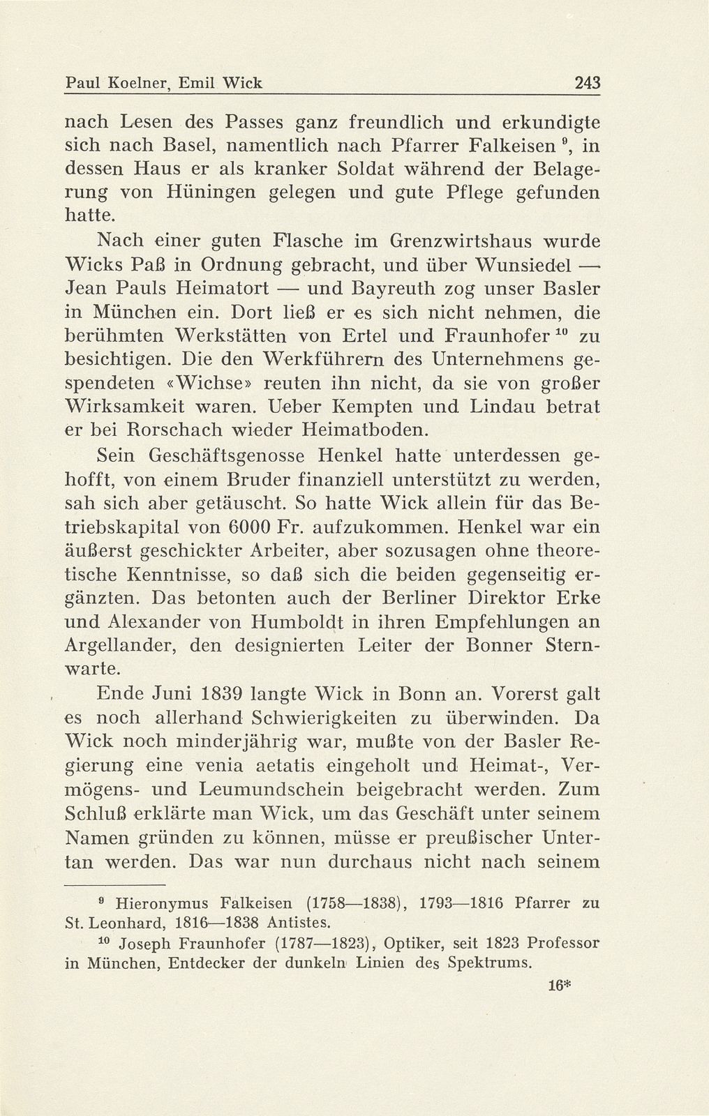 Emil Wick (1816-1894). Mechanikus, Optikus und Pionier der Daguerrotypie in Basel – Seite 13