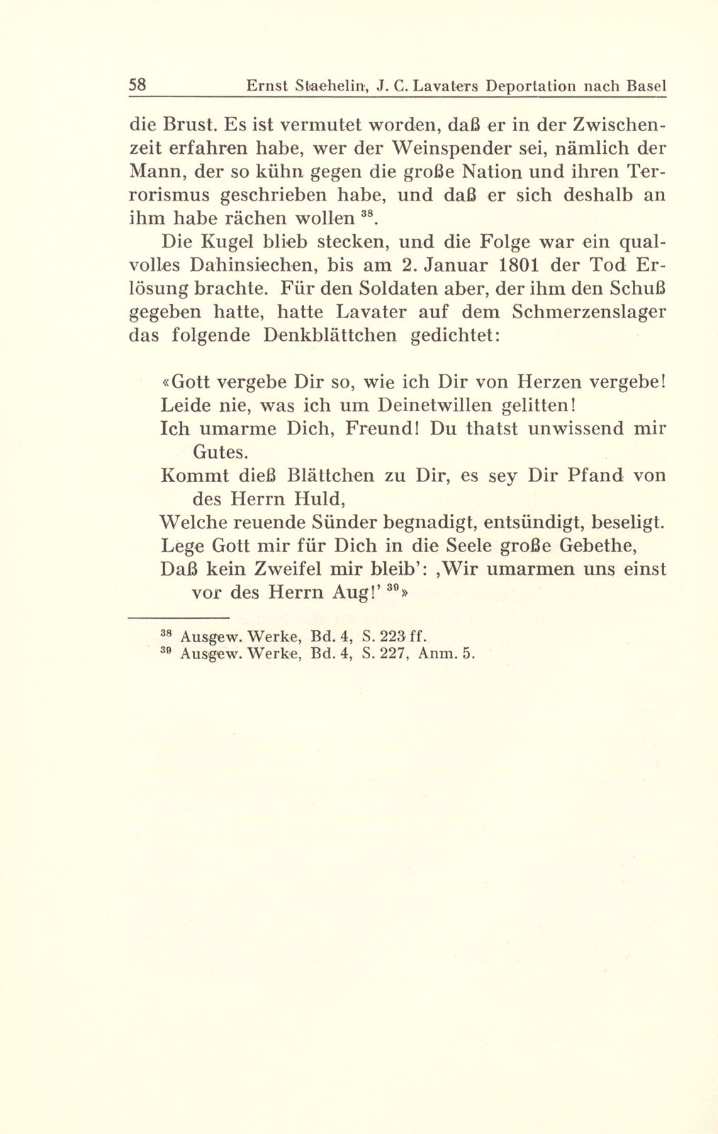 Johann Caspar Lavaters Deportation nach Basel im Jahre 1799 – Seite 28