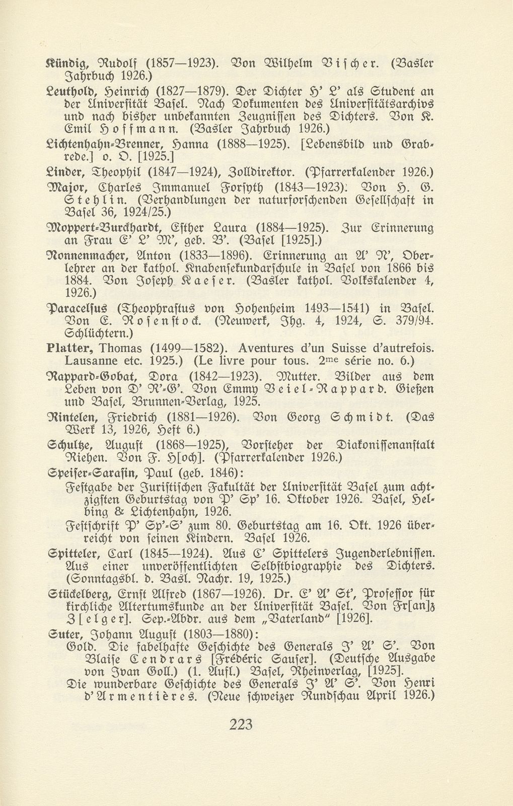 Basler Bibliographie 1926 – Seite 17