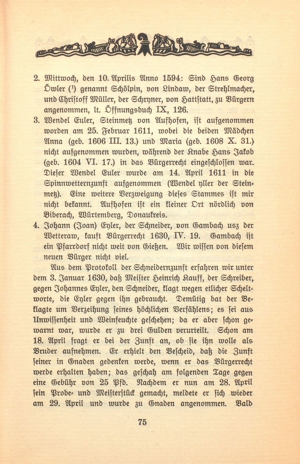 Zur Genealogie der Familie Euler in Basel – Seite 9