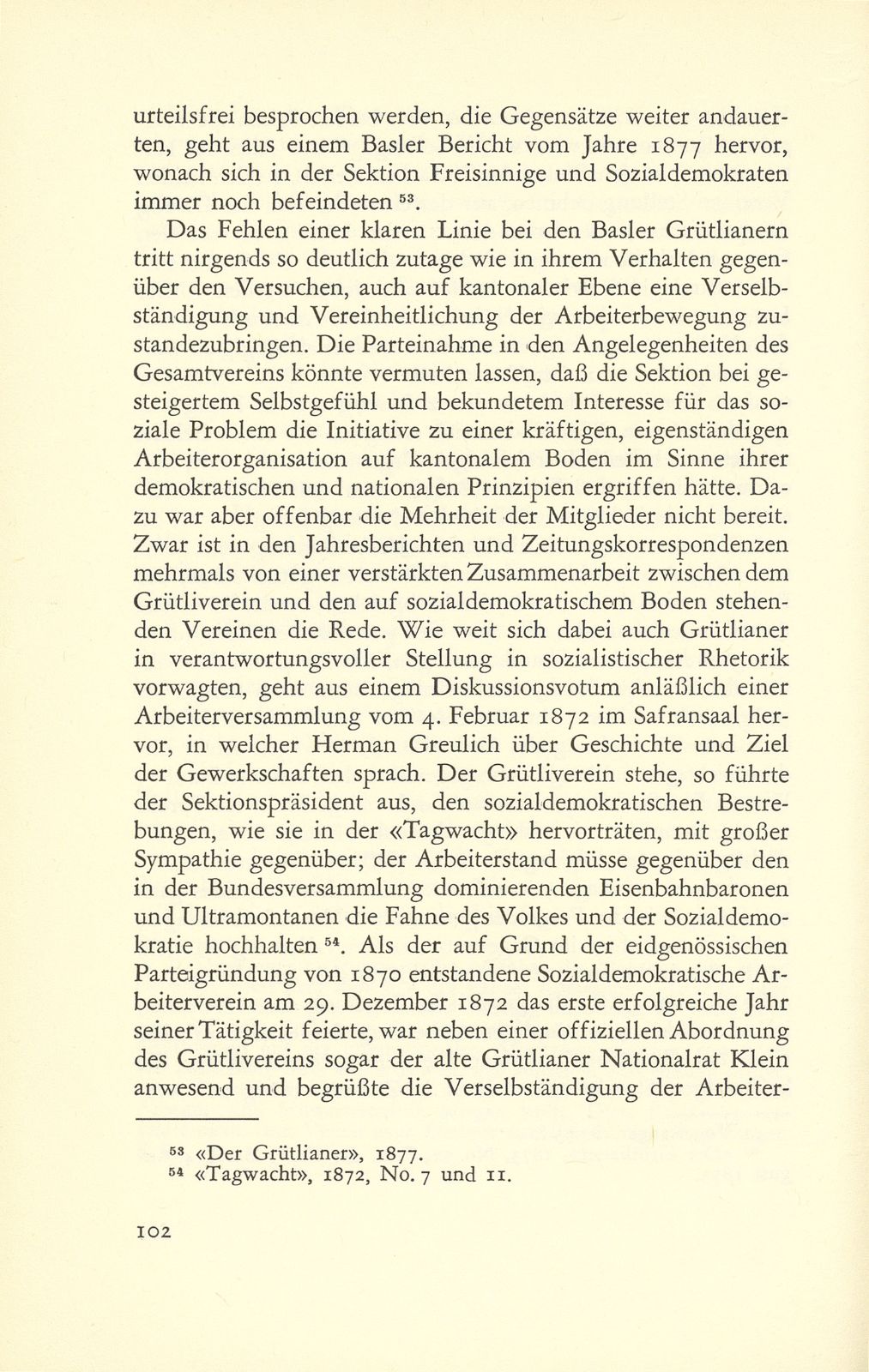 Die drei ersten Jahrzehnte des Basler Grütlivereins – Seite 26