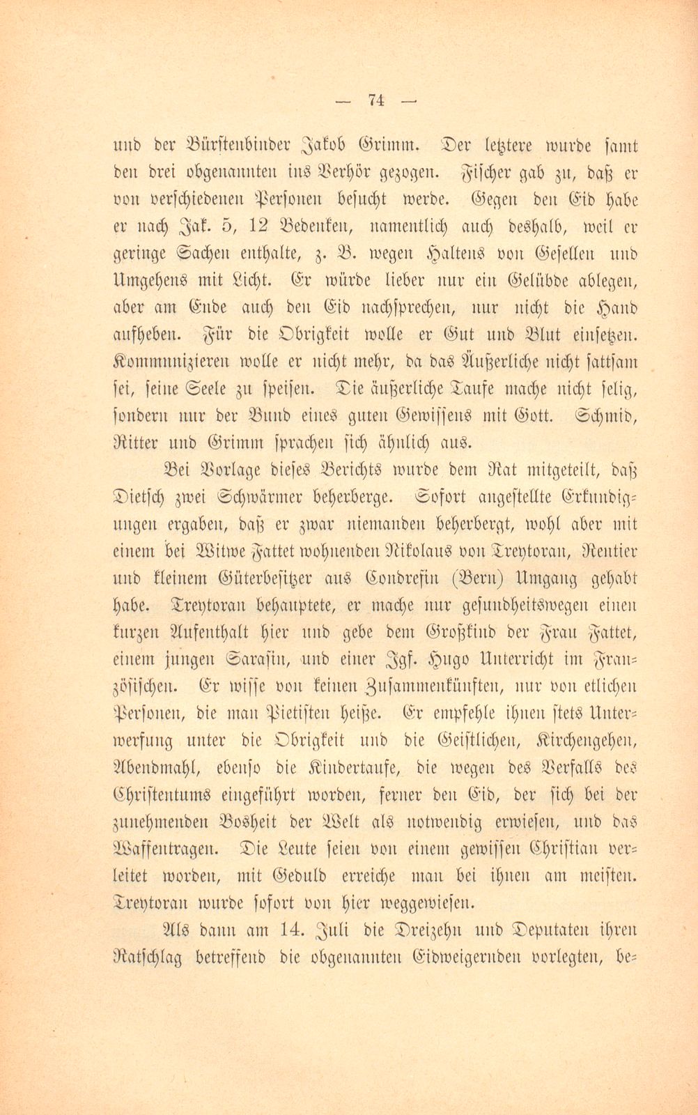 Die Basler Separatisten im ersten Viertel des XVIII. Jahrhunderts – Seite 45