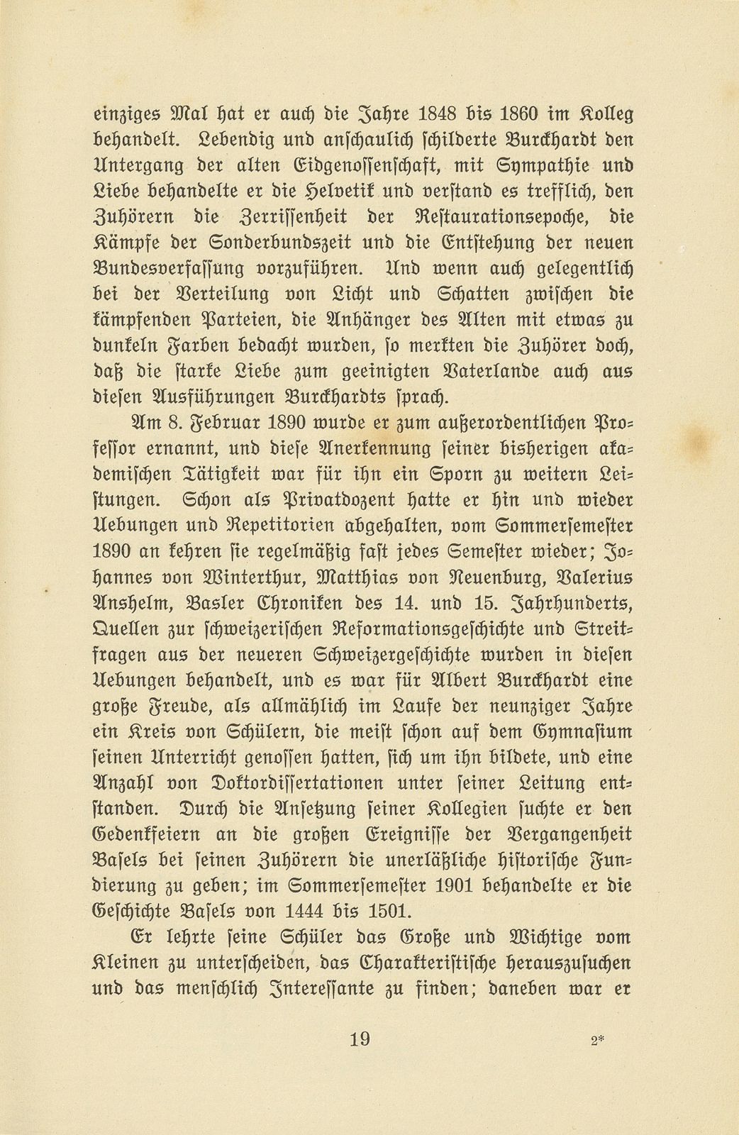 Albert Burckhardt-Finsler 18. November 1854 – 2. August 1911 – Seite 19