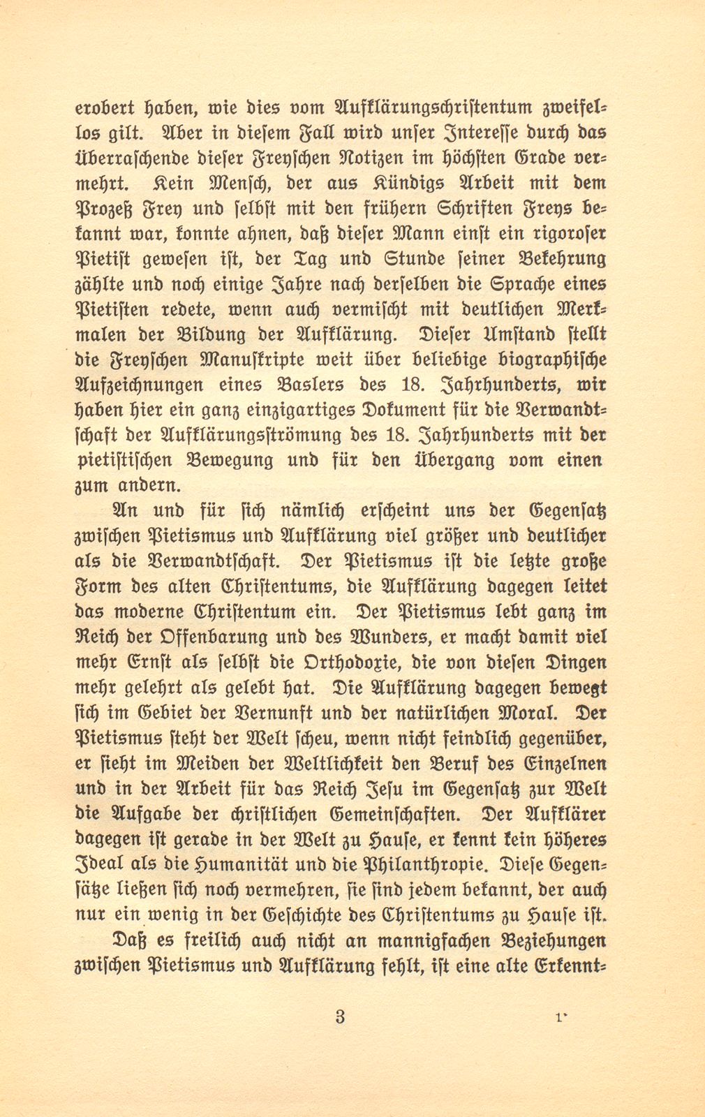 Aus den Papieren eines Pietisten und Aufklärers. [Joh. Frey] – Seite 3